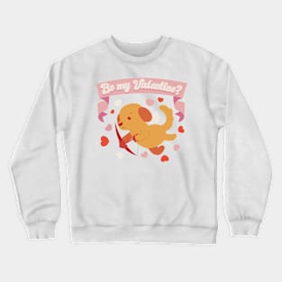 Lovely Valentine's day Cupid dog Crewneck Sweatshirt